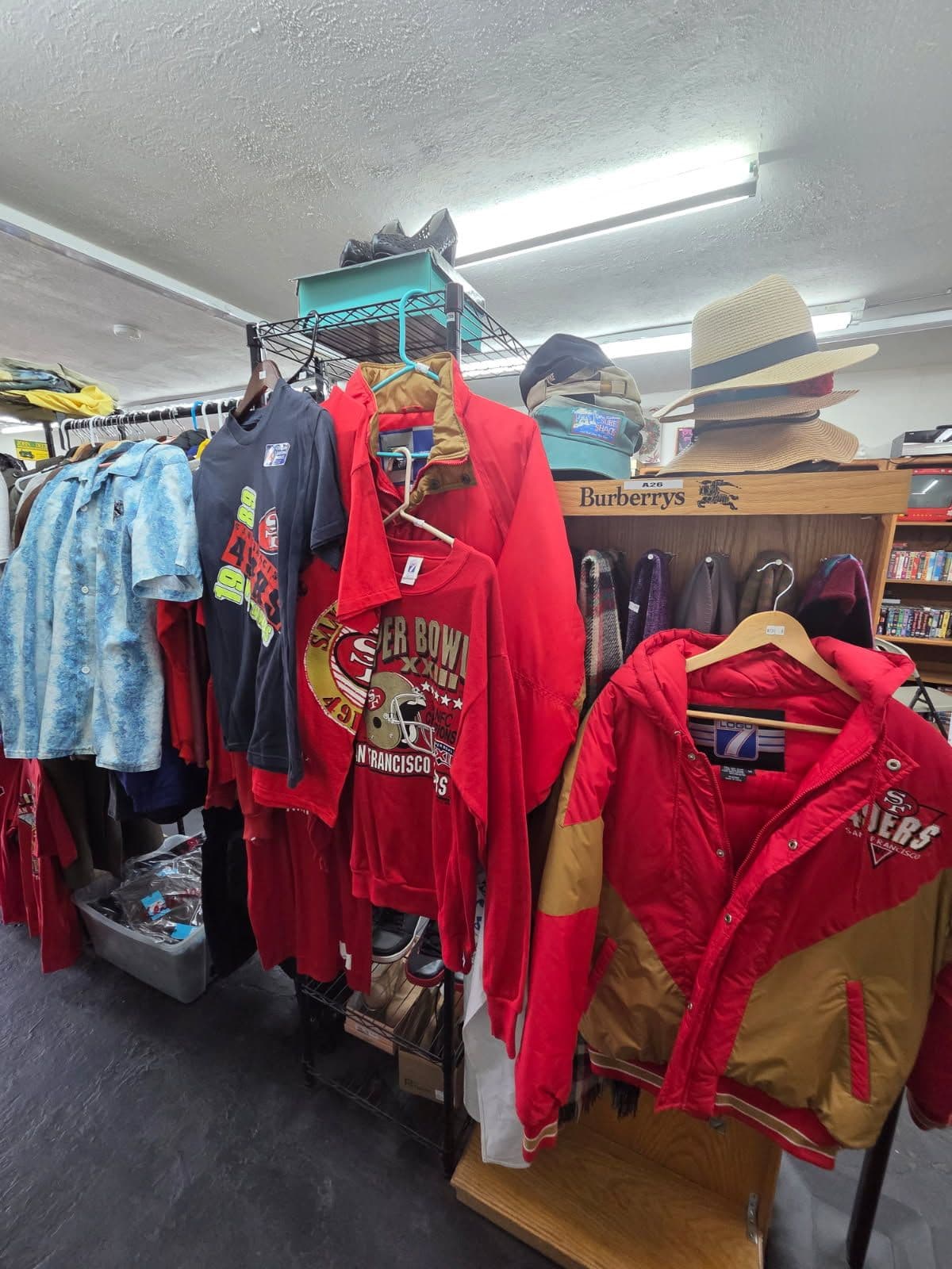 Vintage 49ers Gear Alert at Diaz Antiques & More in Morgan Hill